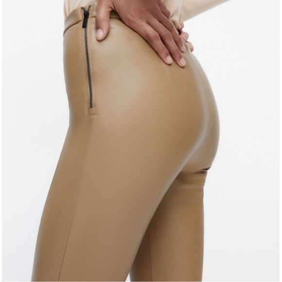 🛒 LAST CALL‼️ NWT Zara Faux Leather Leggings - Picture 4 of 4
